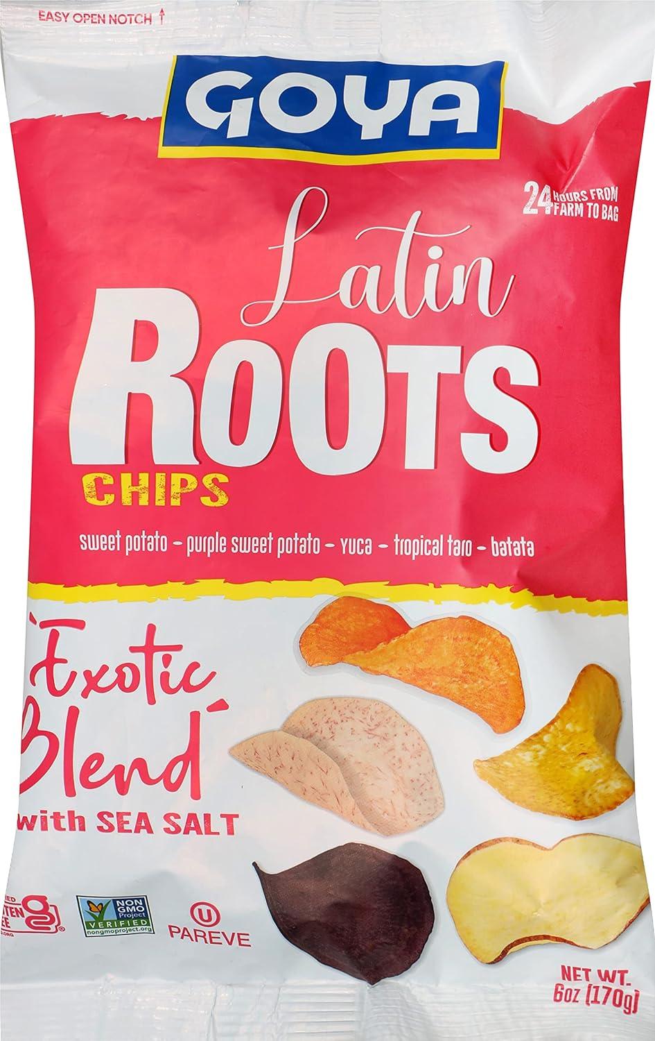image:imageGoya Exotic Blend With Sea Salt Latin Roots Chips 6 Ounce Pack of 6Exotic Blend