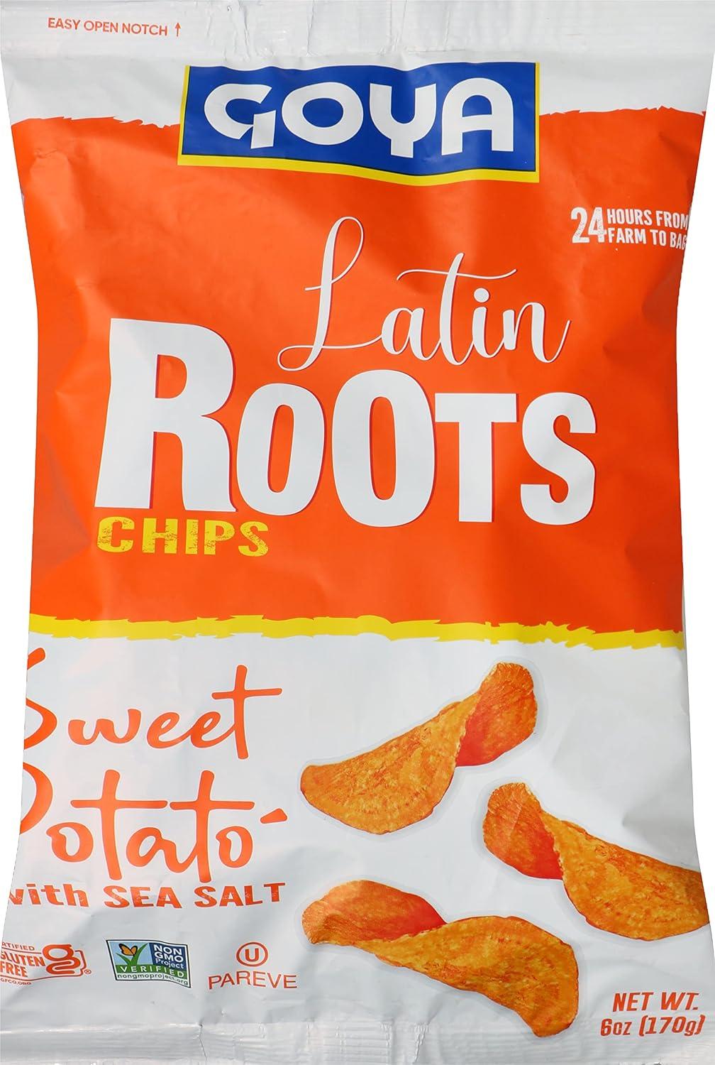image:imageGoya Exotic Blend With Sea Salt Latin Roots Chips 6 Ounce Pack of 6Sweet Potato with Sea Salt