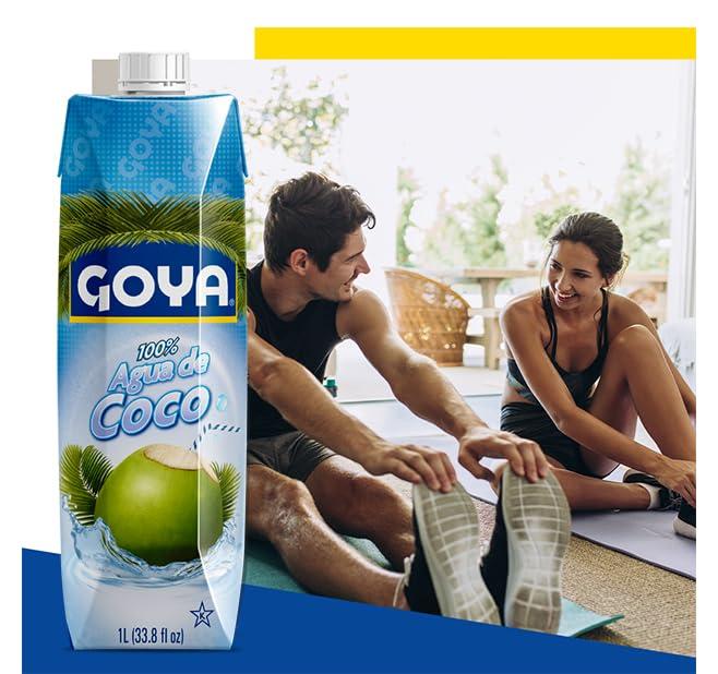 image:imageGoya Foods 100 Pure Coconut Water 3379 Ounce338 Fl Oz Pack of 1