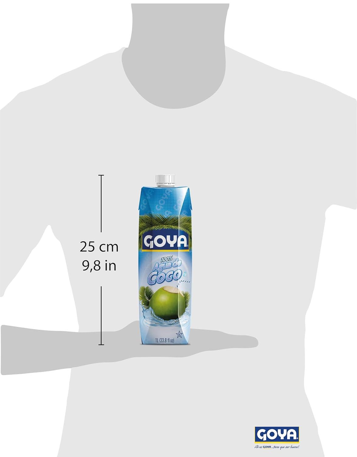 image:imageGoya Foods 100 Pure Coconut Water 3379 Ounce338 Fl Oz Pack of 1
