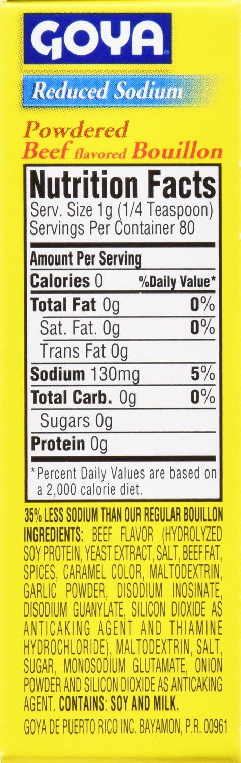 image:imageGoya Foods Beef Bouillon Reduced Sodium 282 Ounce282 Ounce Pack of 1