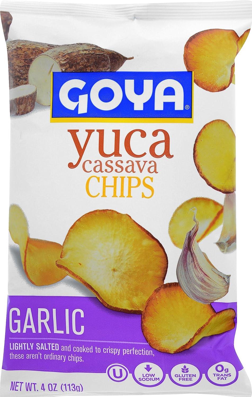 image:imageGoya Foods Cassava Yuca Chips 4 Ounce Pack of 12Garlic