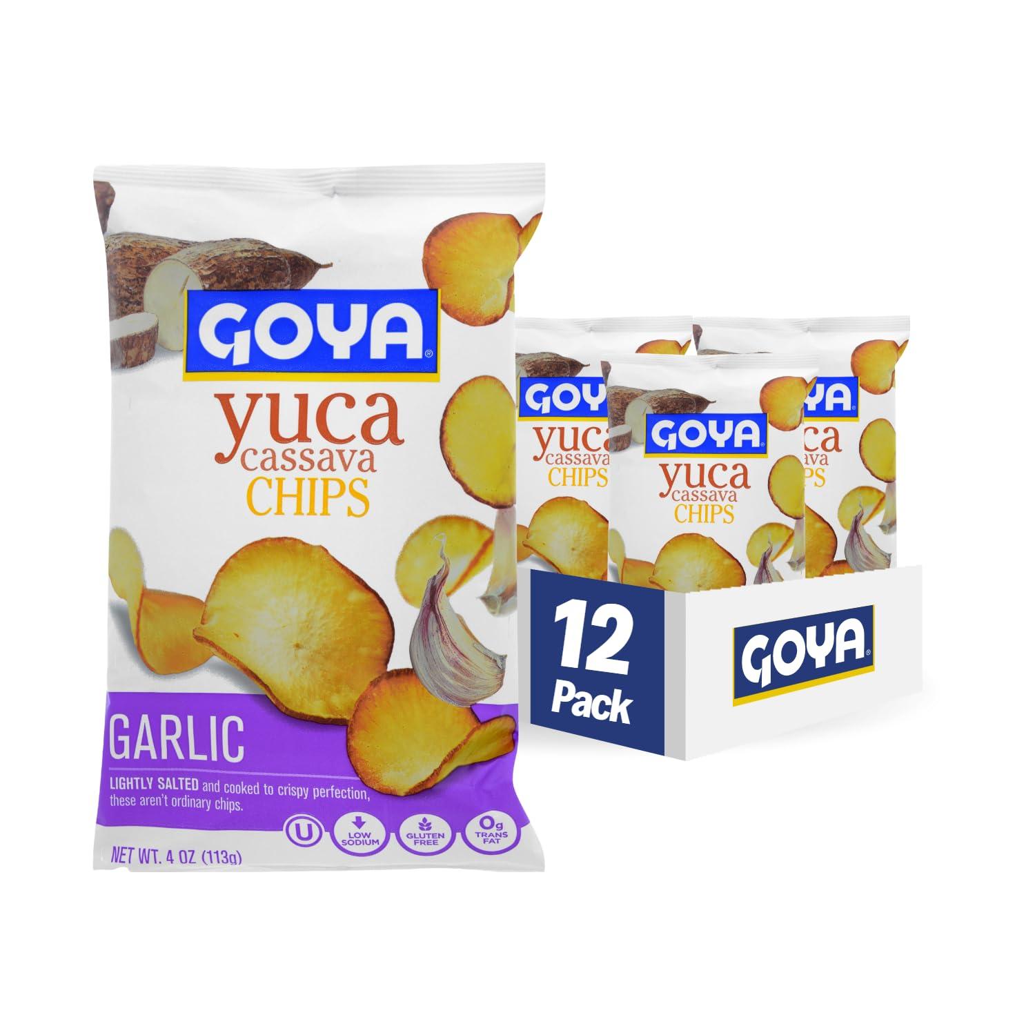 image:imageGoya Foods Cassava Yuca Chips 4 Ounce Pack of 12Garlic