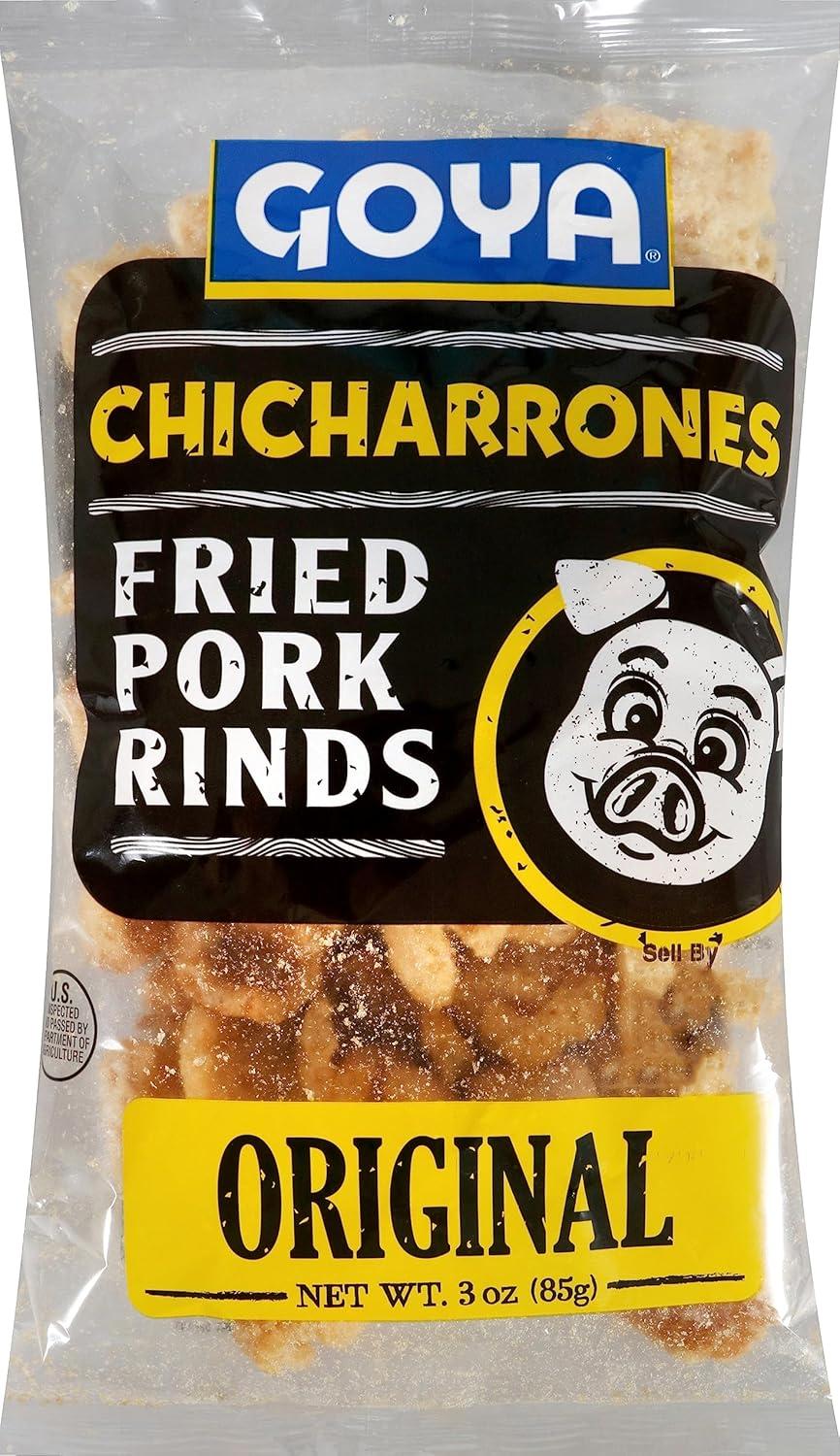 image:imageGoya Foods Chicharrones Fried Pork Rinds 3 Ounce Pack of 12