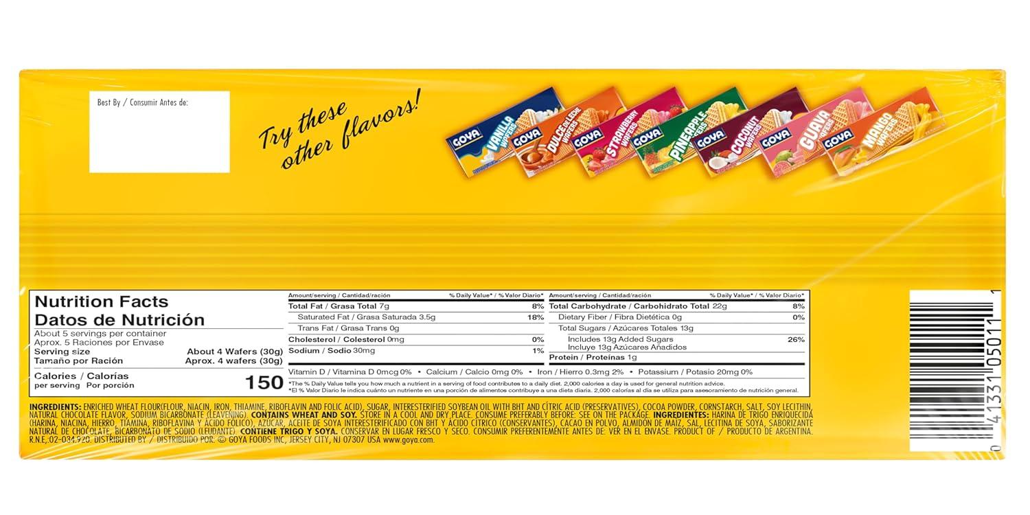 image:imageGoya Foods Chocolate Wafers 494 Ounce Pack of 24Chocolate
