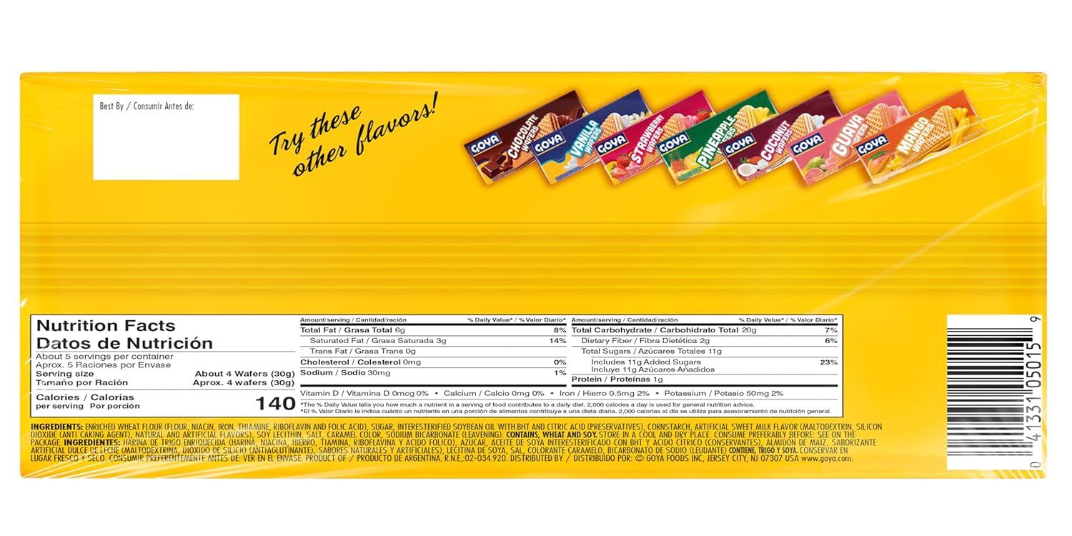 image:imageGoya Foods Chocolate Wafers 494 Ounce Pack of 24Dulce Le Leche