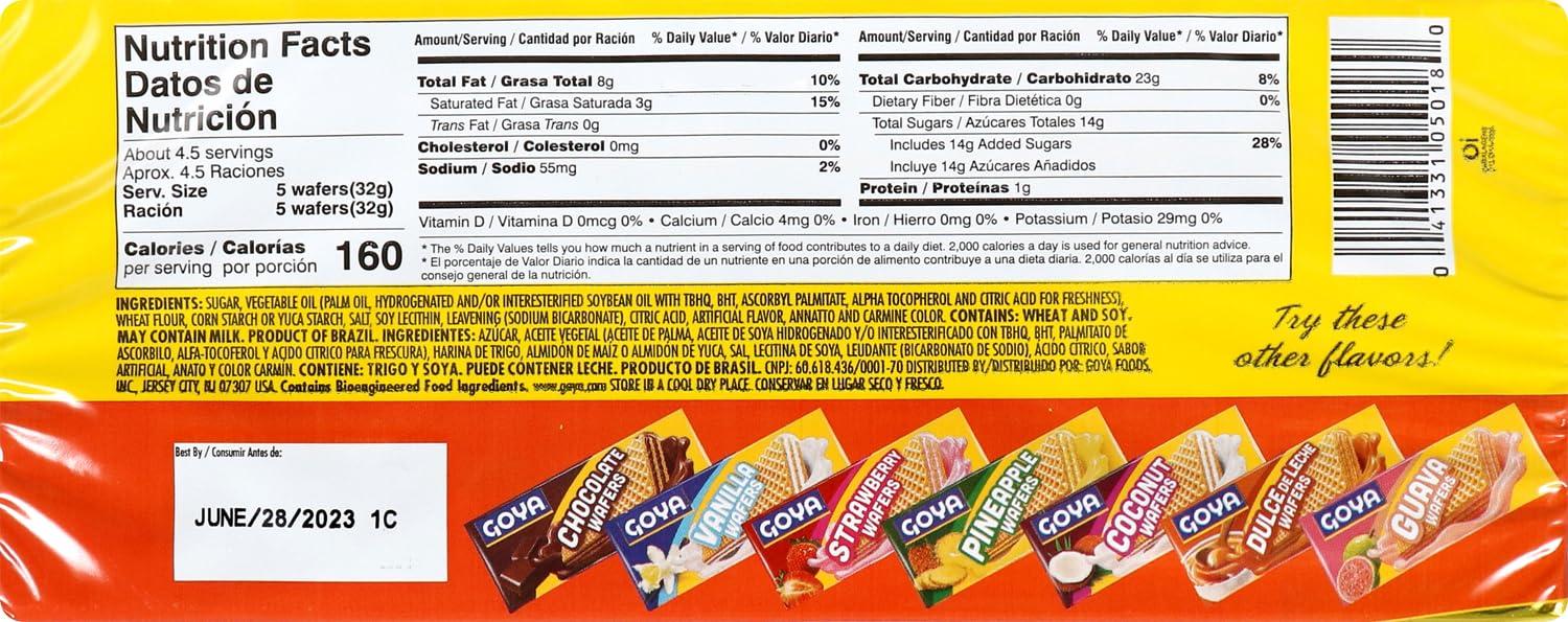image:imageGoya Foods Chocolate Wafers 494 Ounce Pack of 24Mango