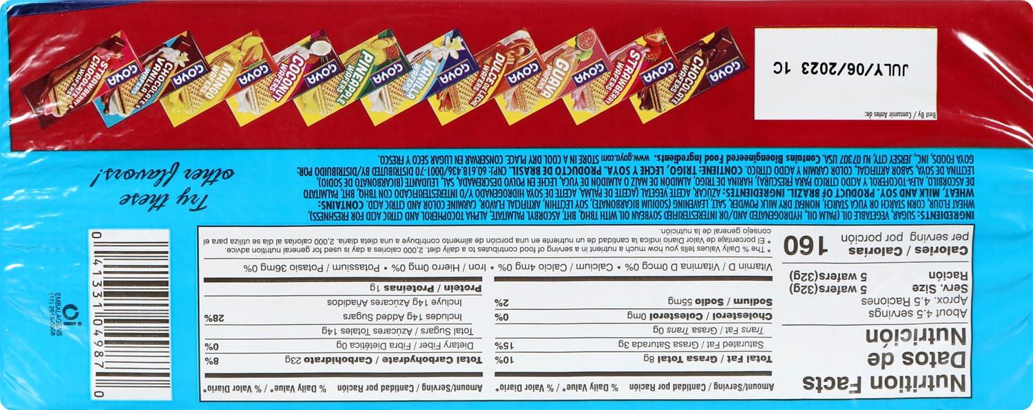 image:imageGoya Foods Chocolate Wafers 494 Ounce Pack of 24Vanilla Strawberry