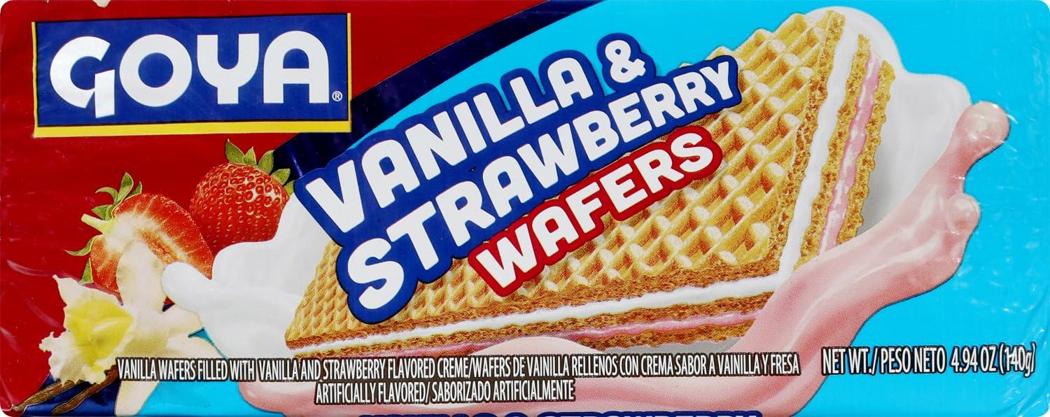image:imageGoya Foods Chocolate Wafers 494 Ounce Pack of 24Vanilla Strawberry