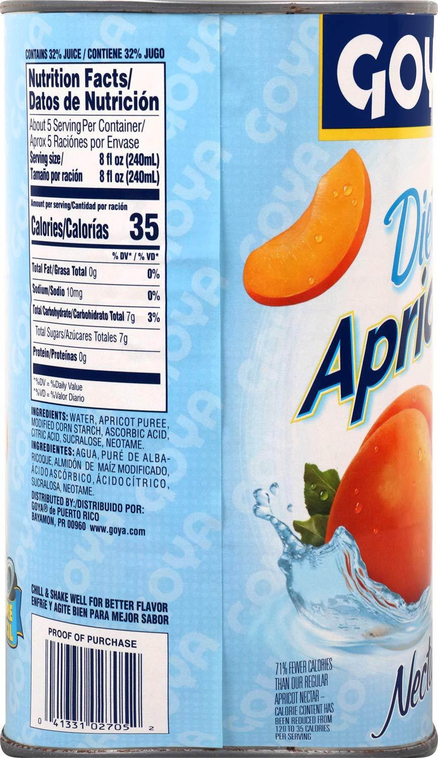 image:imageGoya Foods Diet Apricot Nectar 96 Fl Oz Pack of 2442 Fl Oz Pack of 12