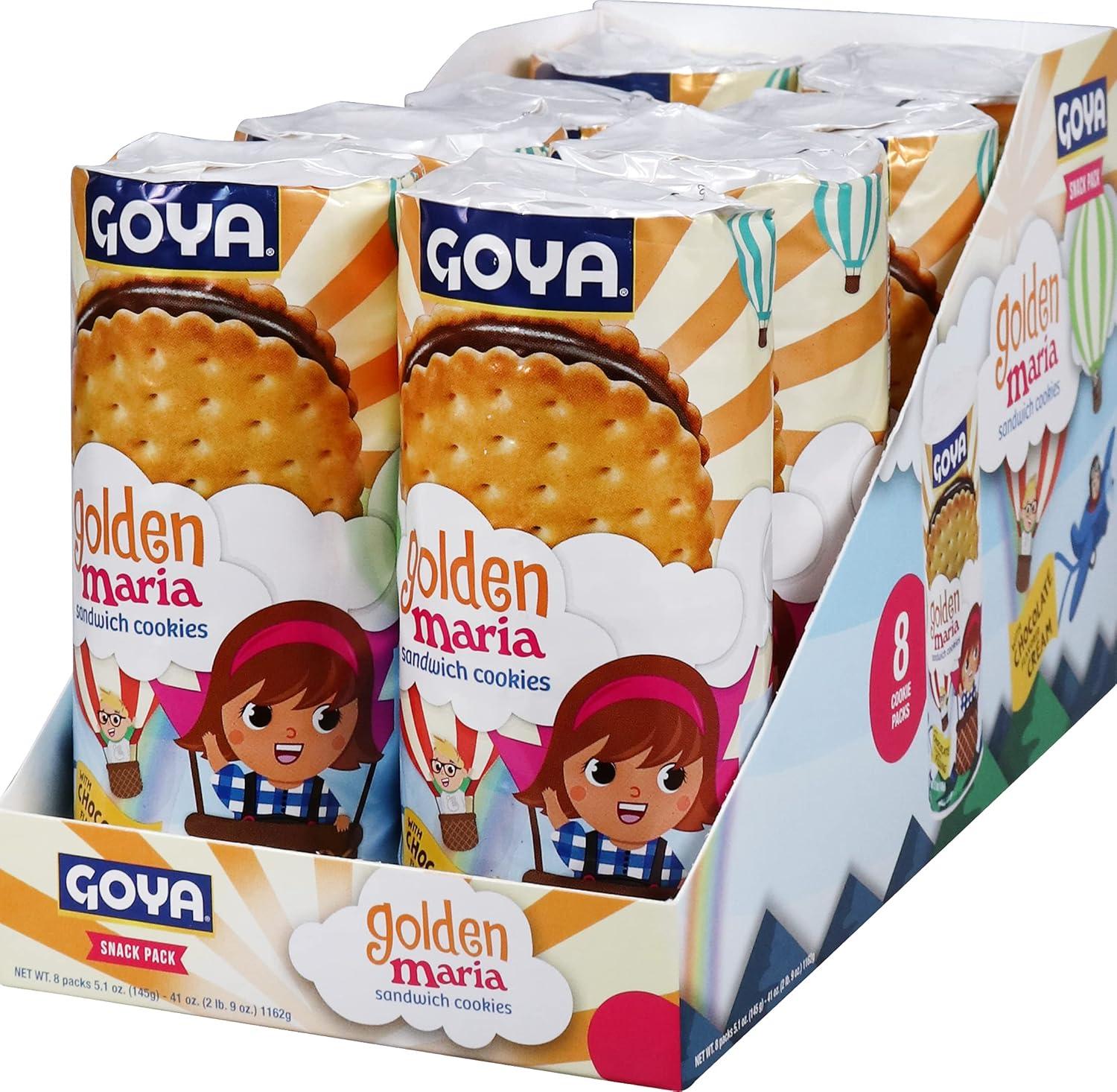 image:imageGoya Foods Golden Maria Sandwich Cookies 510 Ounce Pack of 8Chocolate Flavored Filling