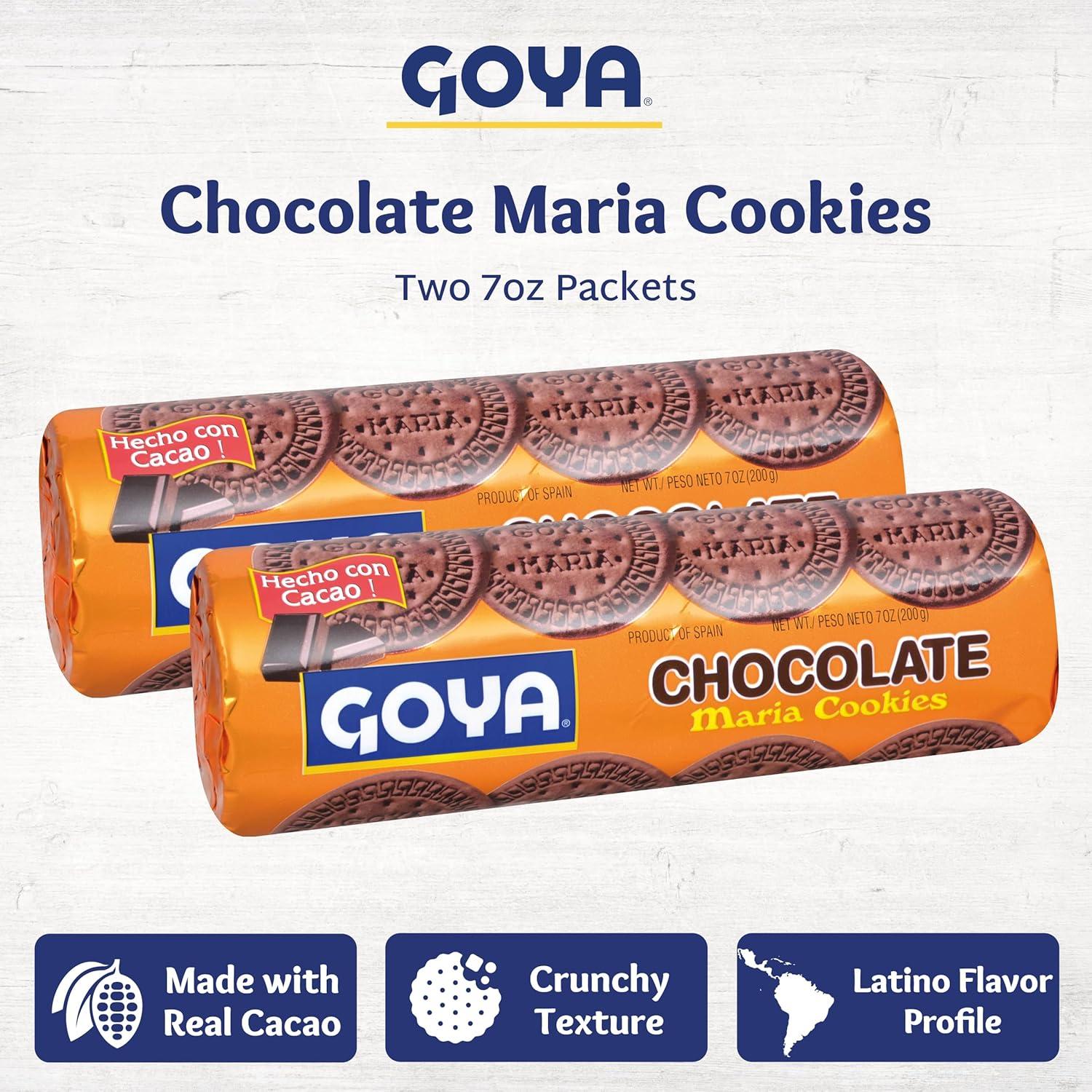 image:imageGoya Foods Golden Maria Sandwich Cookies with Chocolate Flavored Filling 51 Ounce Pack of 24Chocolate