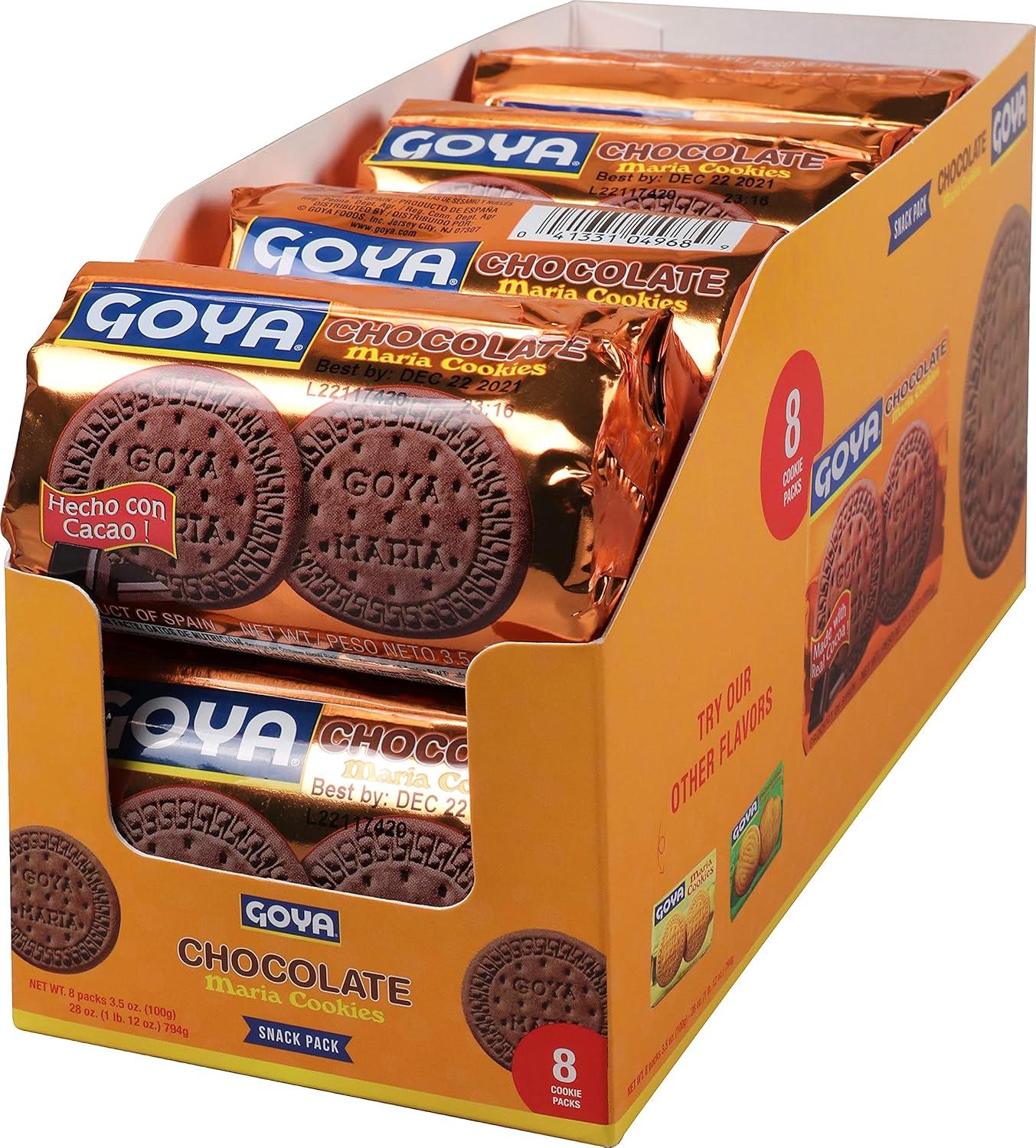 image:imageGoya Foods Golden Maria Sandwich Cookies with Chocolate Flavored Filling 51 Ounce Pack of 24Chocolate