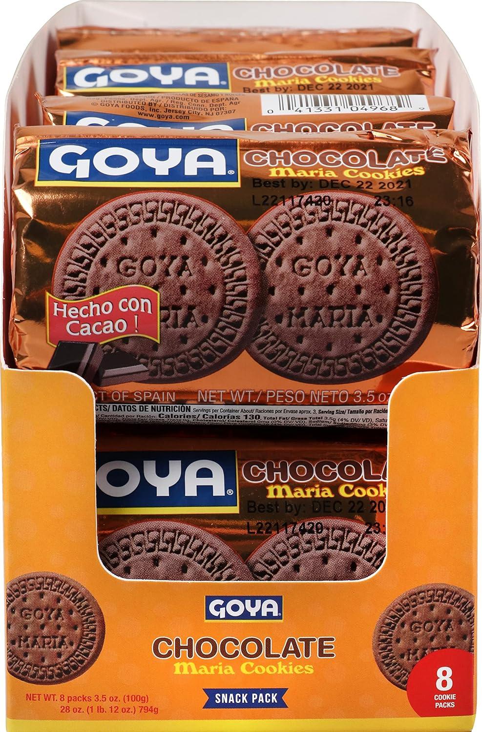 image:imageGoya Foods Golden Maria Sandwich Cookies with Chocolate Flavored Filling 51 Ounce Pack of 24Chocolate