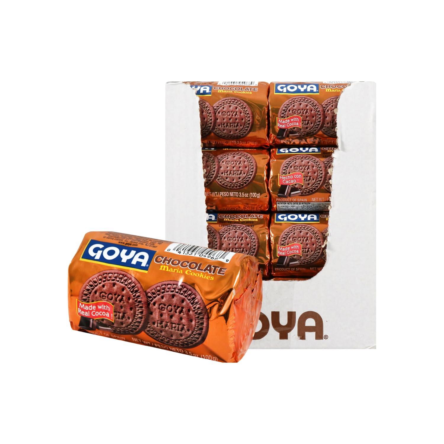 image:imageGoya Foods Golden Maria Sandwich Cookies with Chocolate Flavored Filling 51 Ounce Pack of 24Chocolate