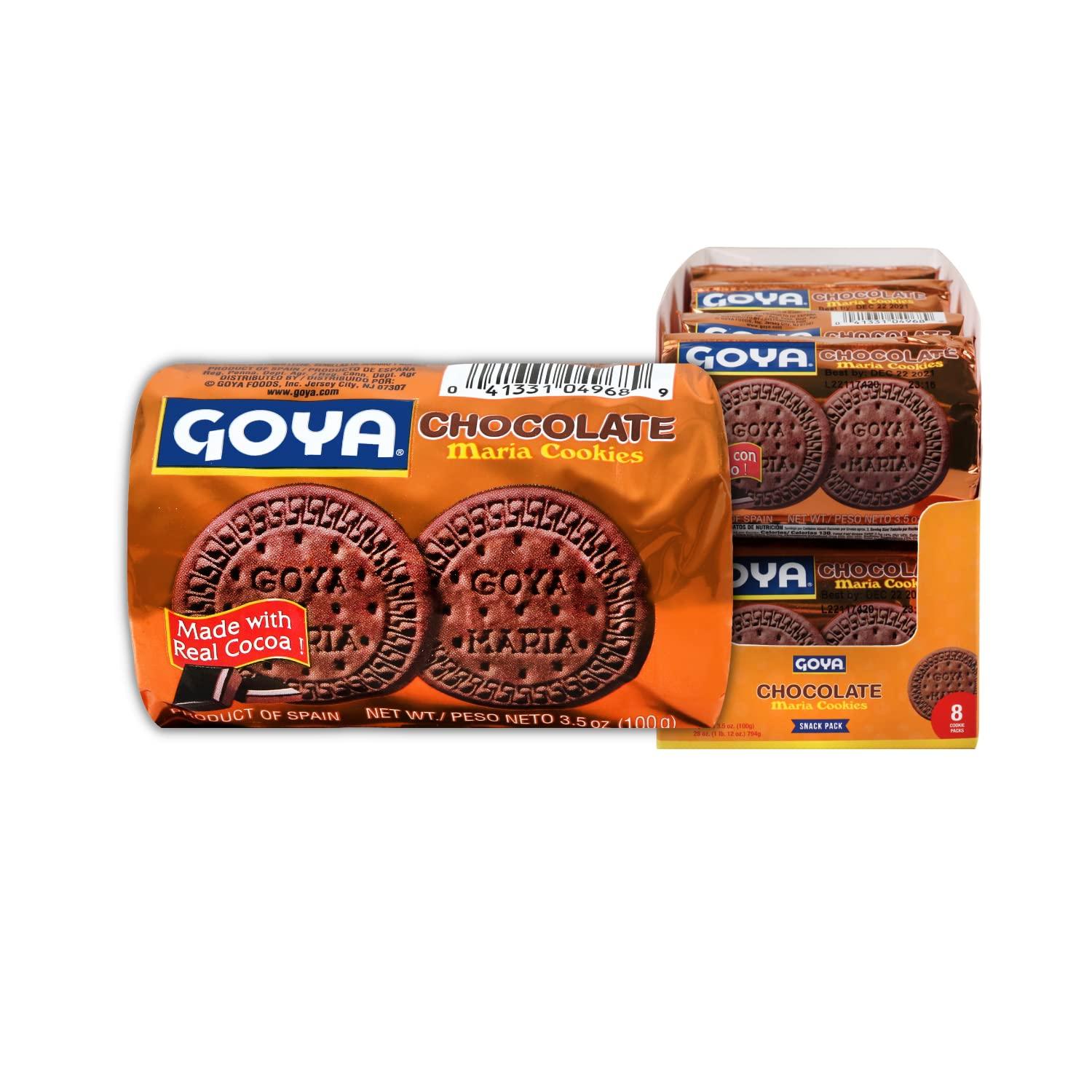 image:imageGoya Foods Golden Maria Sandwich Cookies with Chocolate Flavored Filling 51 Ounce Pack of 24Chocolate