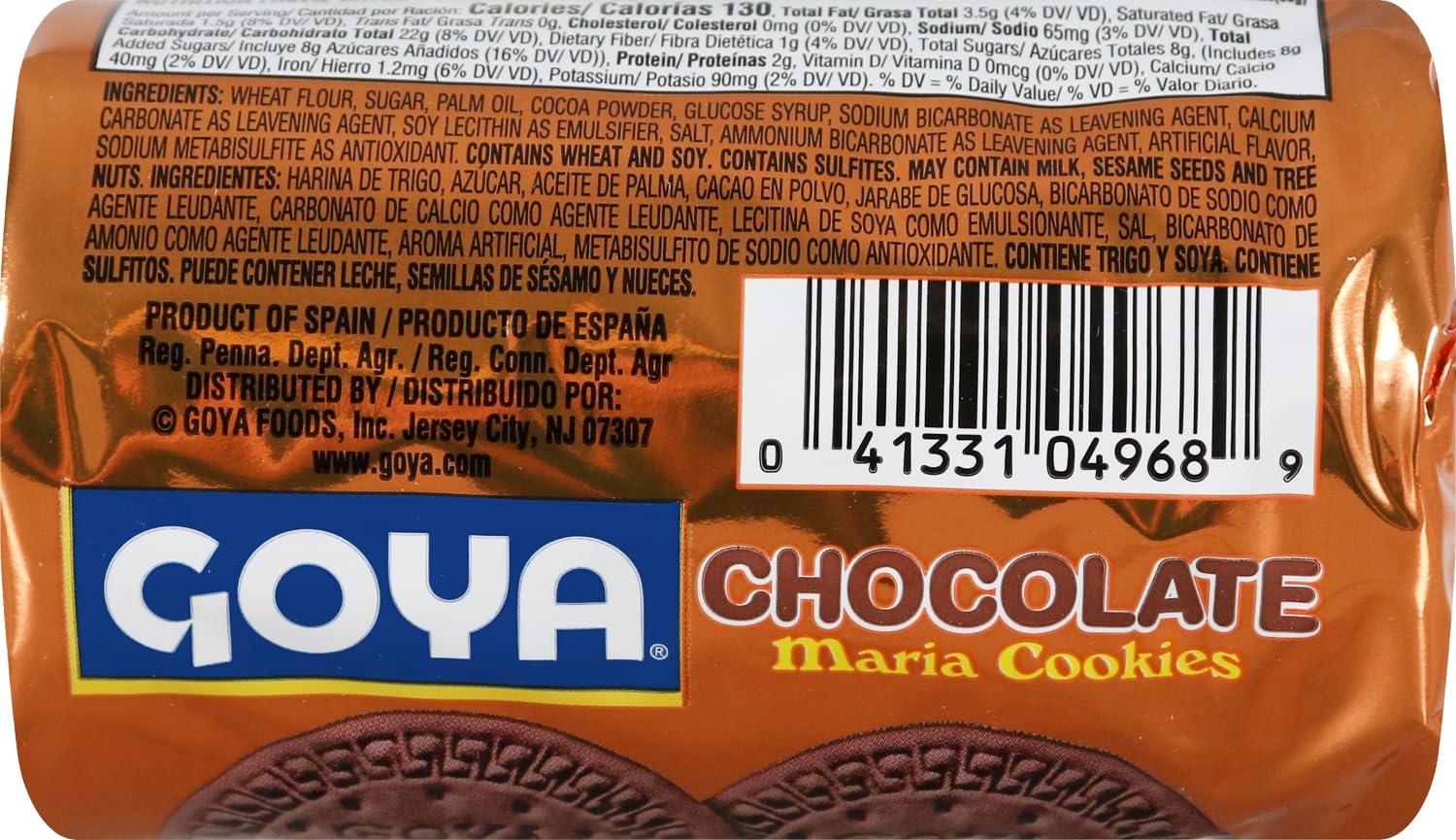 image:imageGoya Foods Golden Maria Sandwich Cookies with Chocolate Flavored Filling 51 Ounce Pack of 24Chocolate