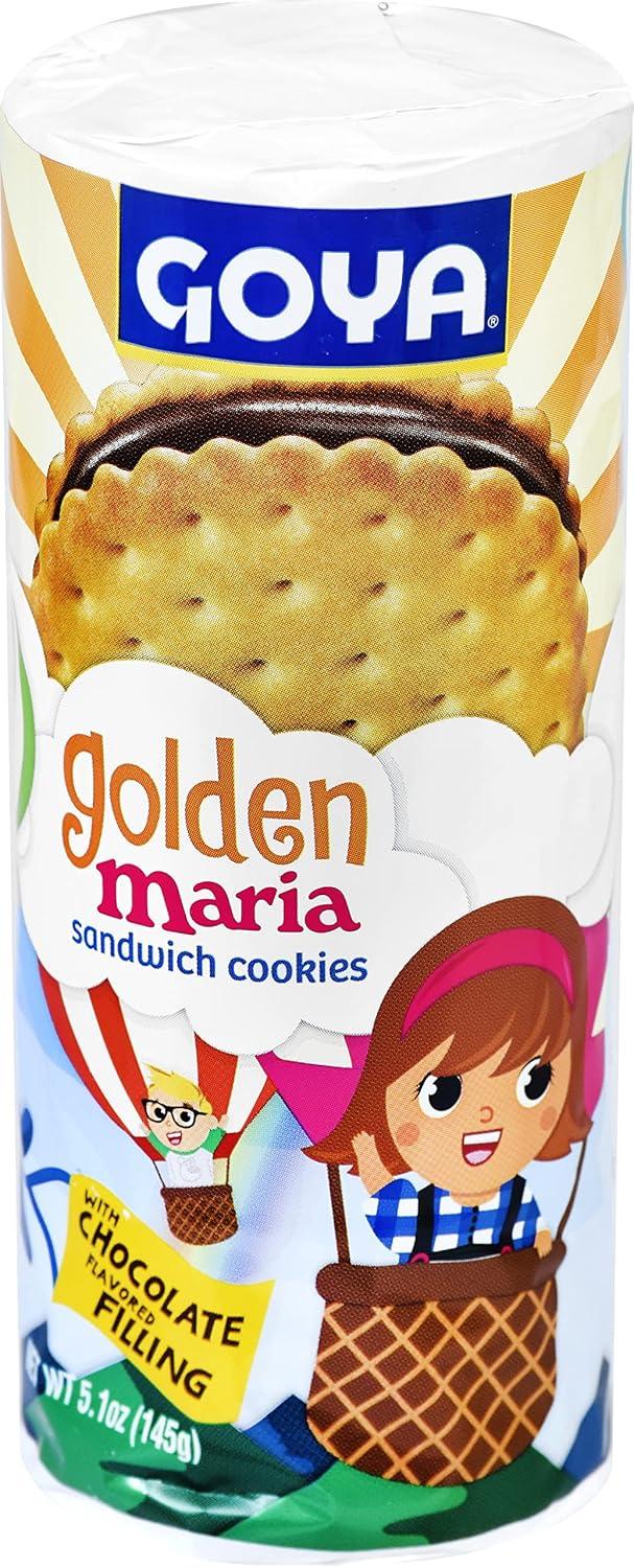 image:imageGoya Foods Golden Maria Sandwich Cookies with Chocolate Flavored Filling 51 Ounce Pack of 24Chocolate