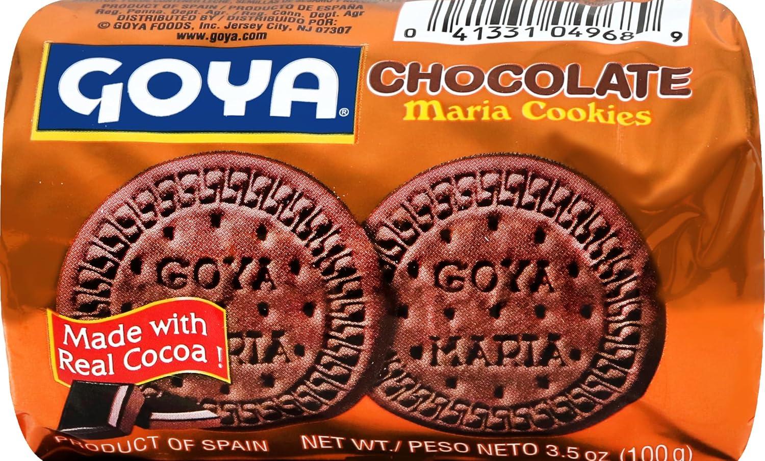 image:imageGoya Foods Golden Maria Sandwich Cookies with Chocolate Flavored Filling 51 Ounce Pack of 24Chocolate