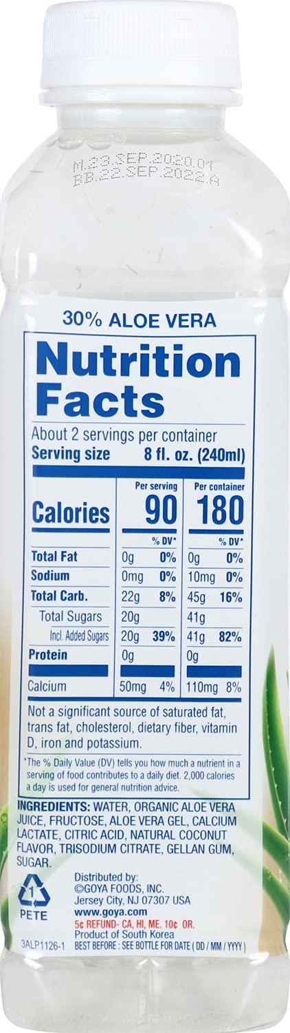 image:imageGoya Foods Goya Aloe Vera Drink With Coconut Flavor 169 Fl Oz Pack of 12Coconut