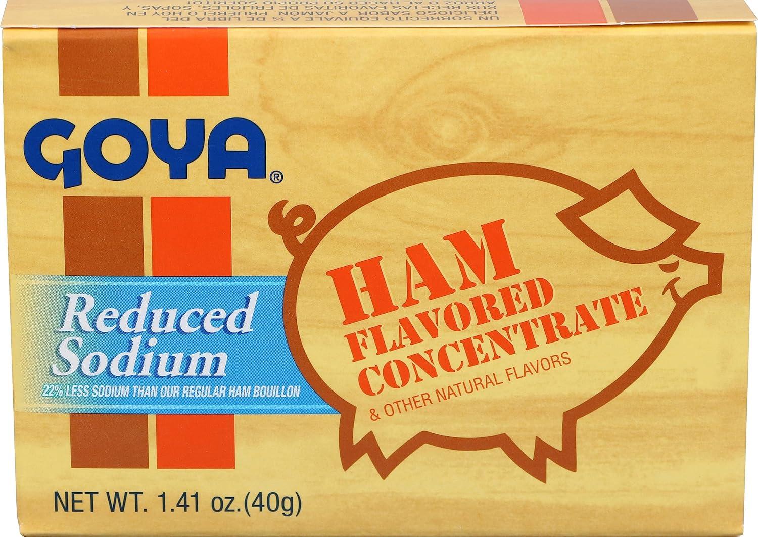 image:imageGoya Foods Ham Flavored Concentrate Reduced Sodium 141 Ounce Pack of 36Ham