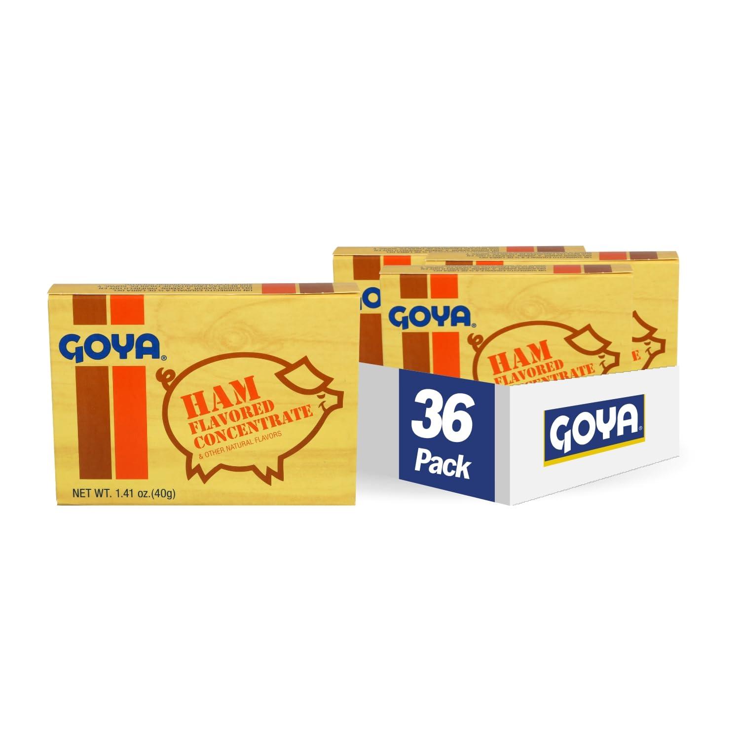 image:imageGoya Foods Ham Flavored Concentrate Reduced Sodium 141 Ounce Pack of 36Ham