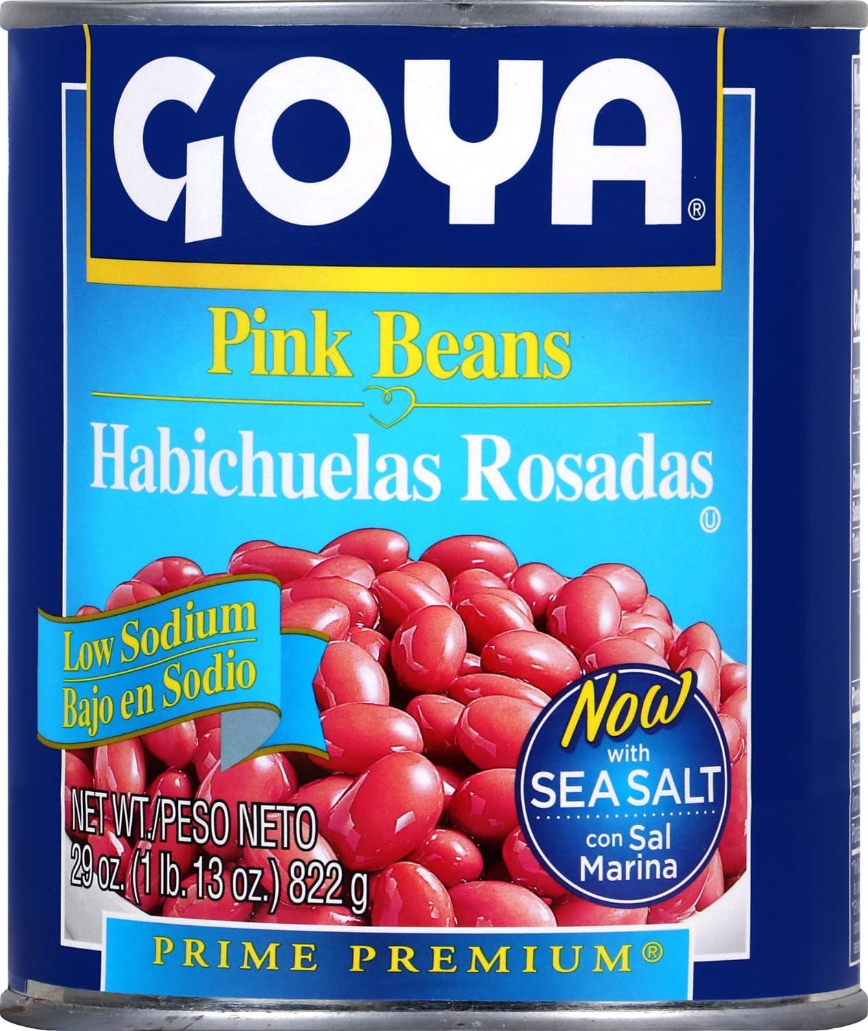 image:imageGoya Foods Low Sodium Pink Beans 155 Ounce Pack of 2429 Ounce