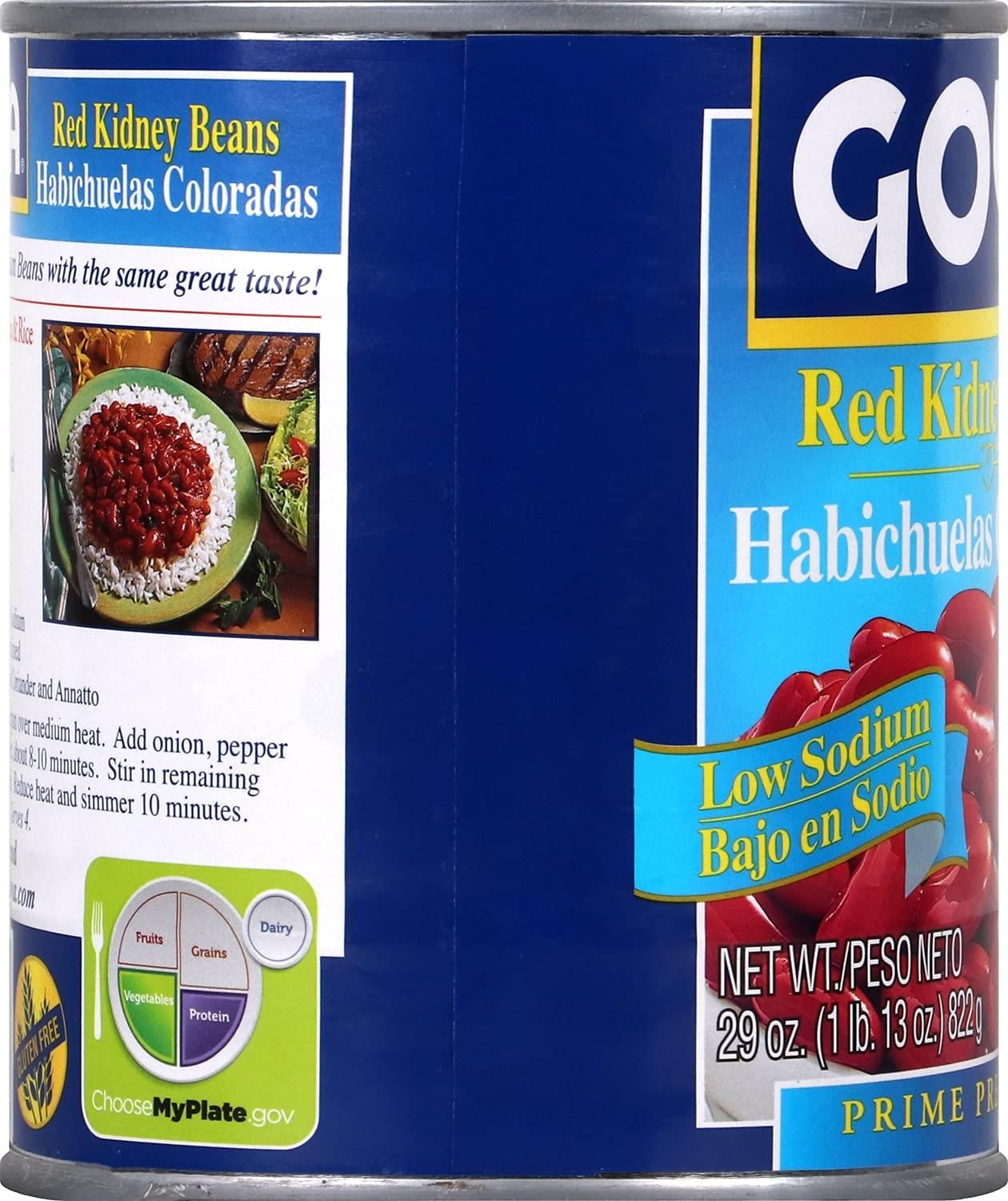 image:imageGoya Foods Low Sodium Red Kidney Beans 29 Ounce