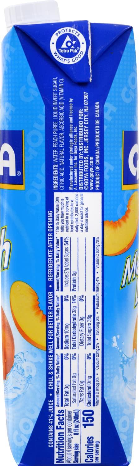 image:imageGoya Foods Peach Nectar 338 Fl Oz Pack of 12338 Fl Oz Pack of 12