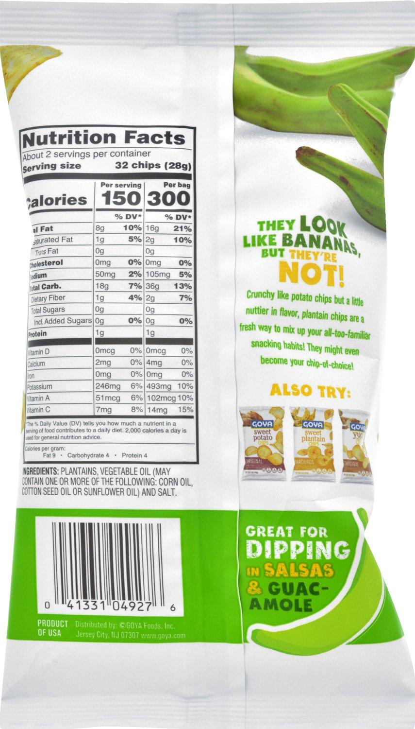 image:imageGoya Foods Plantain Chips Original 2 Ounce Pack of 20Original