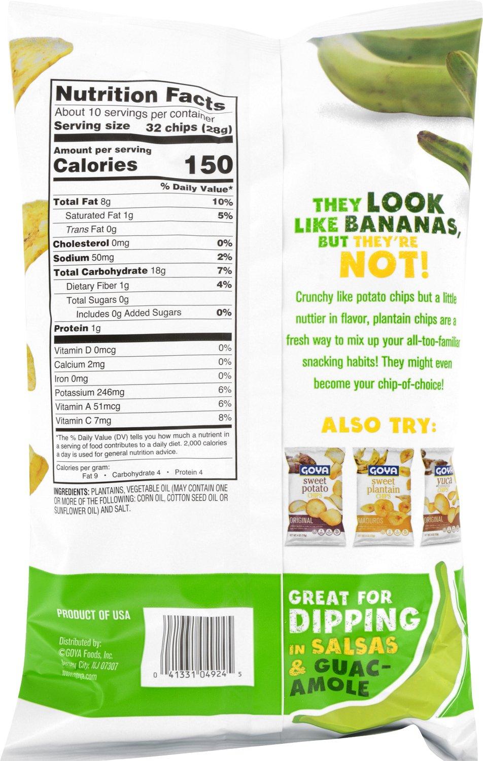 image:imageGoya Foods Plantain Chips Original 2 Ounce Pack of 20Salted