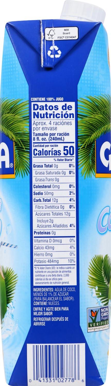 image:imageGoya Foods Pure Coconut Water 1115 Fl Oz Pack of 243379 Fl Oz Pack of 12