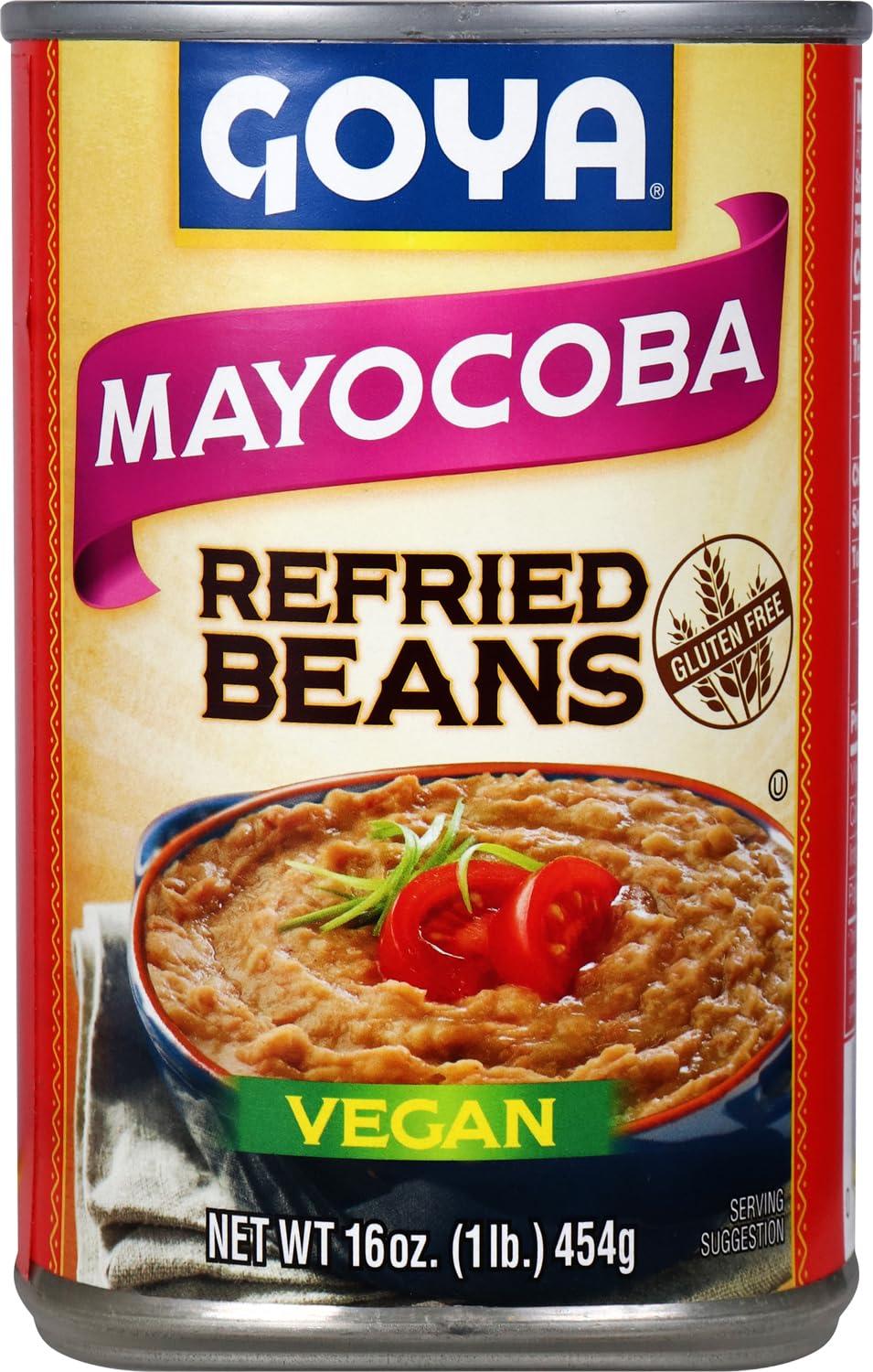 image:imageGoya Foods Refried Pinto Beans Reduced Sodium 16 Ounce Pack of 12Mayocoba