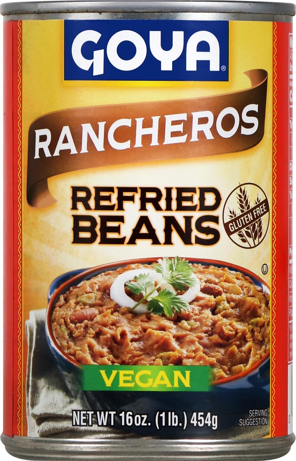 image:imageGoya Foods Refried Pinto Beans Reduced Sodium 16 Ounce Pack of 12Pinto Rancheros