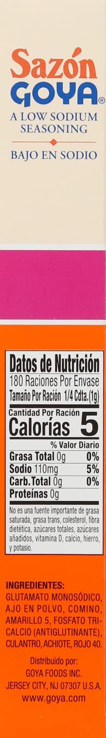 image:imageGoya Foods Sazn Seasoning with Coriander amp Annatto No Salt Added 352 Ounce Pack of 18633 ounce Pack of 1