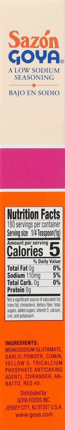 image:imageGoya Foods Sazn Seasoning with Coriander amp Annatto No Salt Added 352 Ounce Pack of 18633 ounce Pack of 1