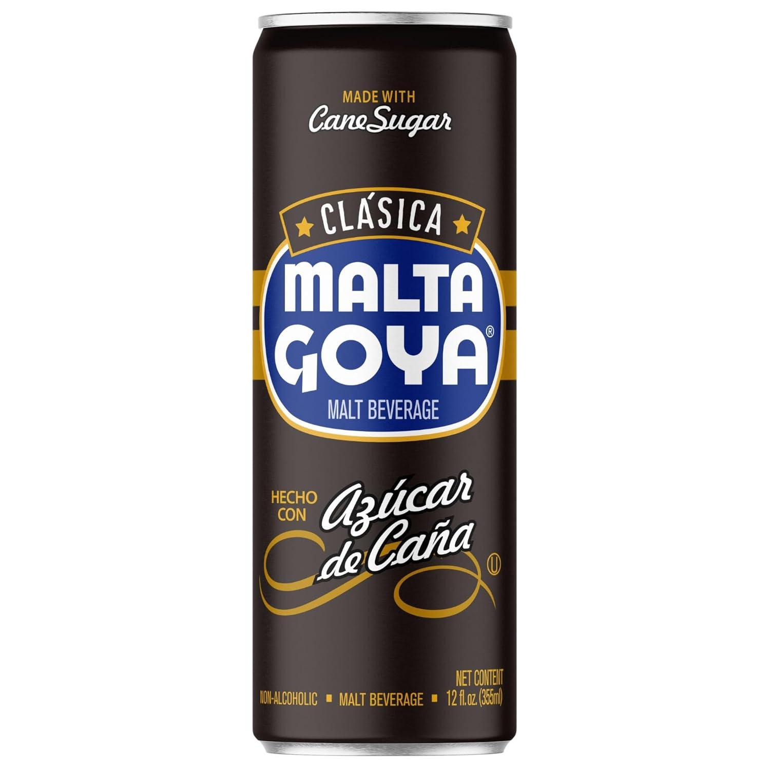 image:imageGoya Malta NonAlcoholic Beer Malt Drink Malta Soda Rich amp Sweet Flavor Brewed from Barley and Hops 10Pack 7 Fl Oz BottlesMalta Clsica