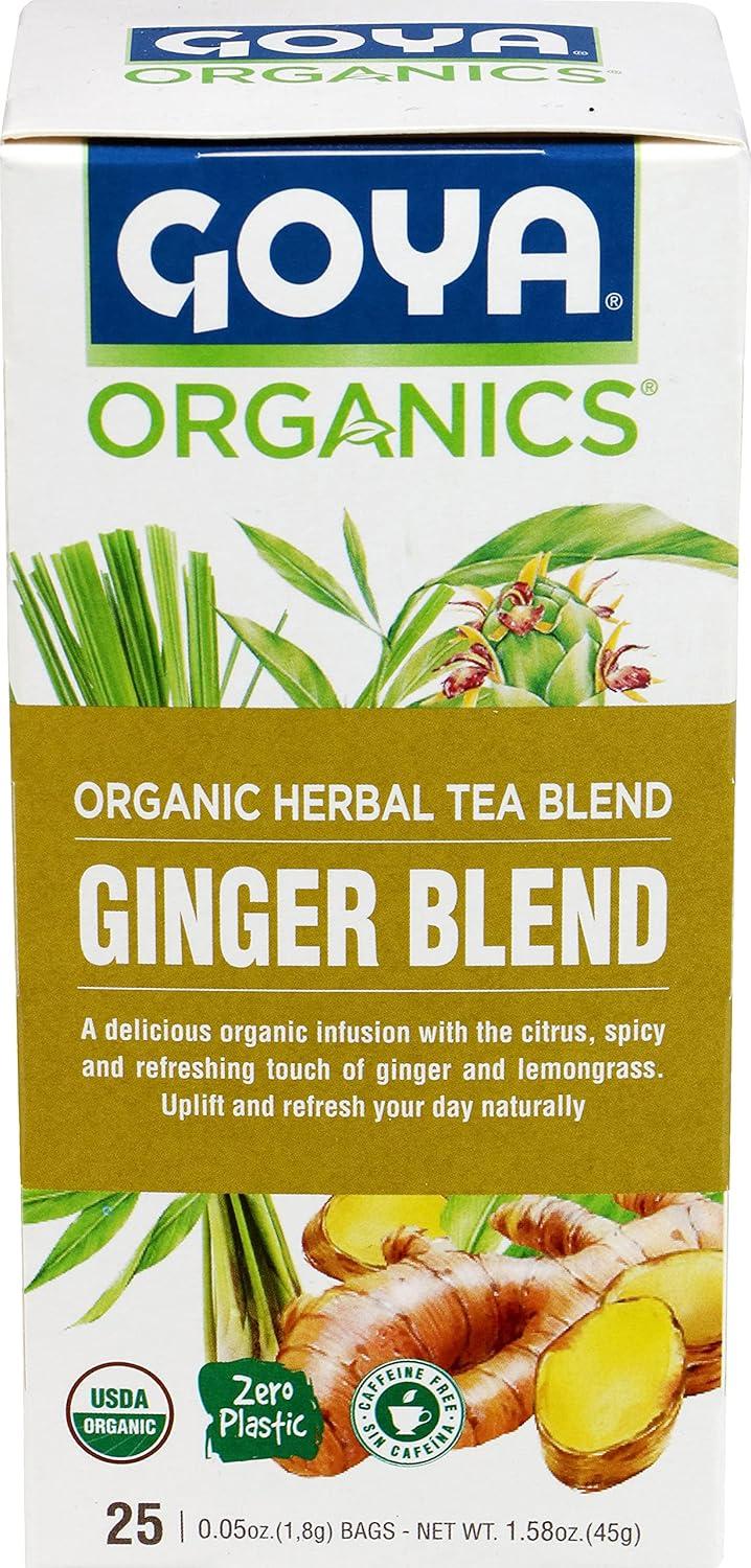 image:imageGoya Organic Herbal Mediterranean Tea Blend 25 Bags Pack of 12Ginger