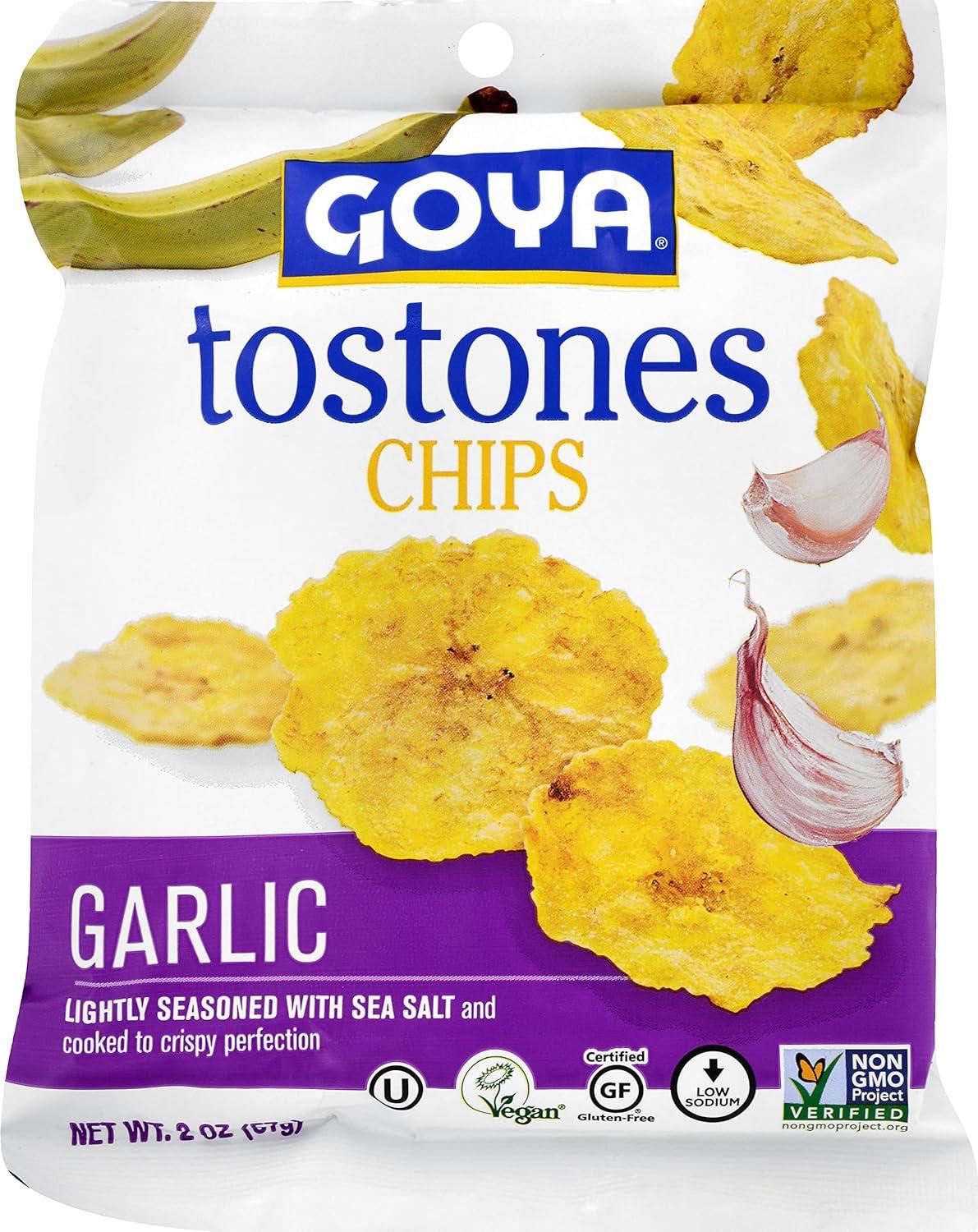 image:imageGoya Plantain Chips Hot amp Spicy 5 Ounce Pack of 12 Seasoned with a Kick Great for dipping in Salsas and GuacamoleGarlic