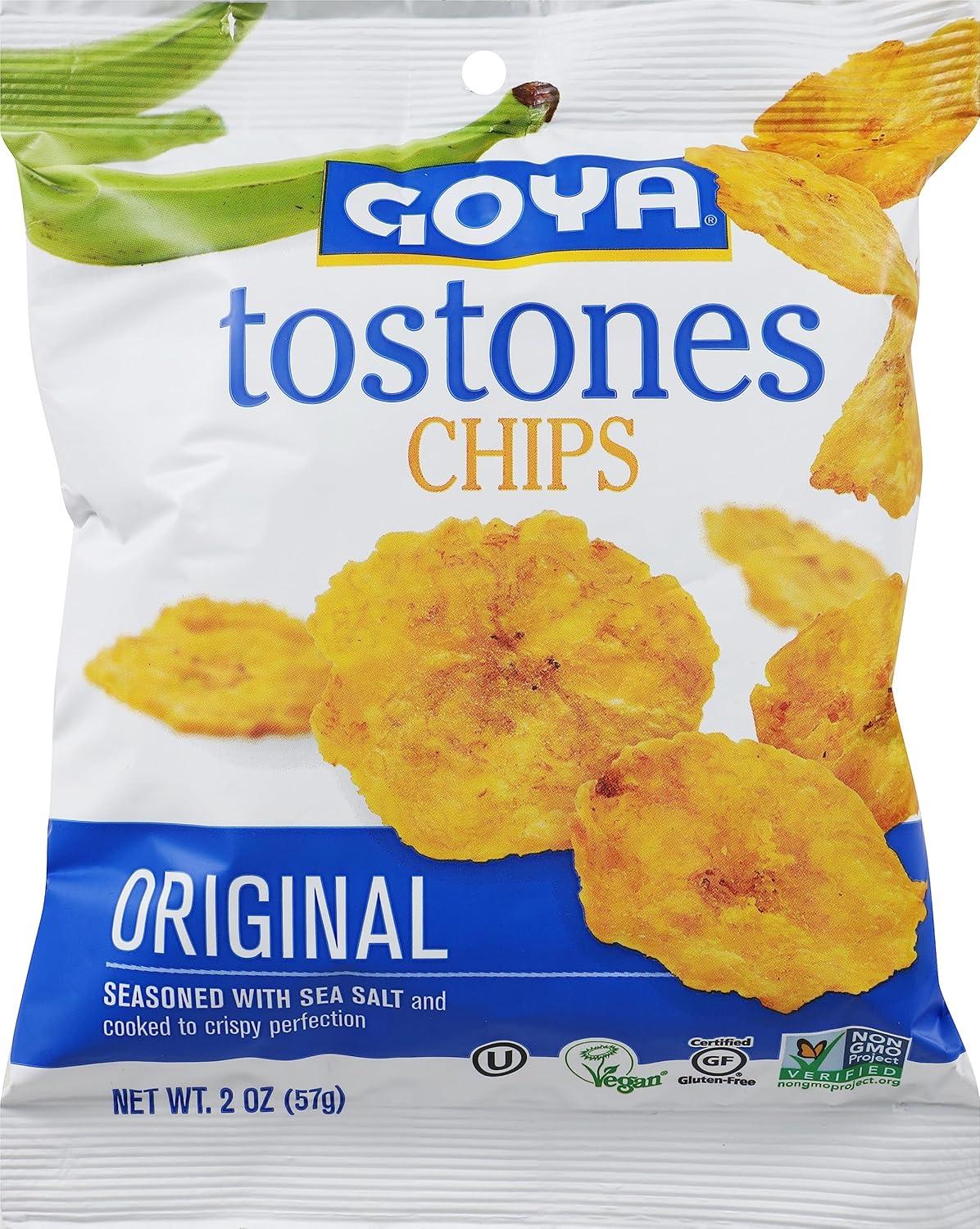 image:imageGoya Plantain Chips Hot amp Spicy 5 Ounce Pack of 12 Seasoned with a Kick Great for dipping in Salsas and GuacamoleOriginal