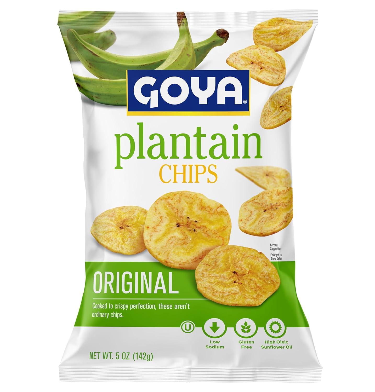 image:imageGoya Plantain Chips Hot amp Spicy 5 Ounce Pack of 12 Seasoned with a Kick Great for dipping in Salsas and GuacamoleOriginal