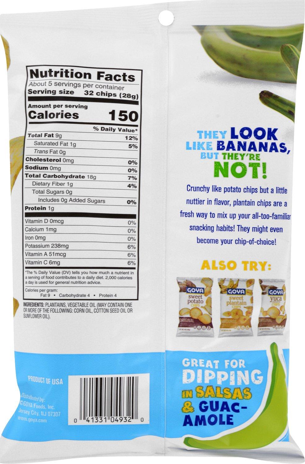 image:imageGoya Plantain Chips Hot amp Spicy 5 Ounce Pack of 12 Seasoned with a Kick Great for dipping in Salsas and GuacamoleUnsalted