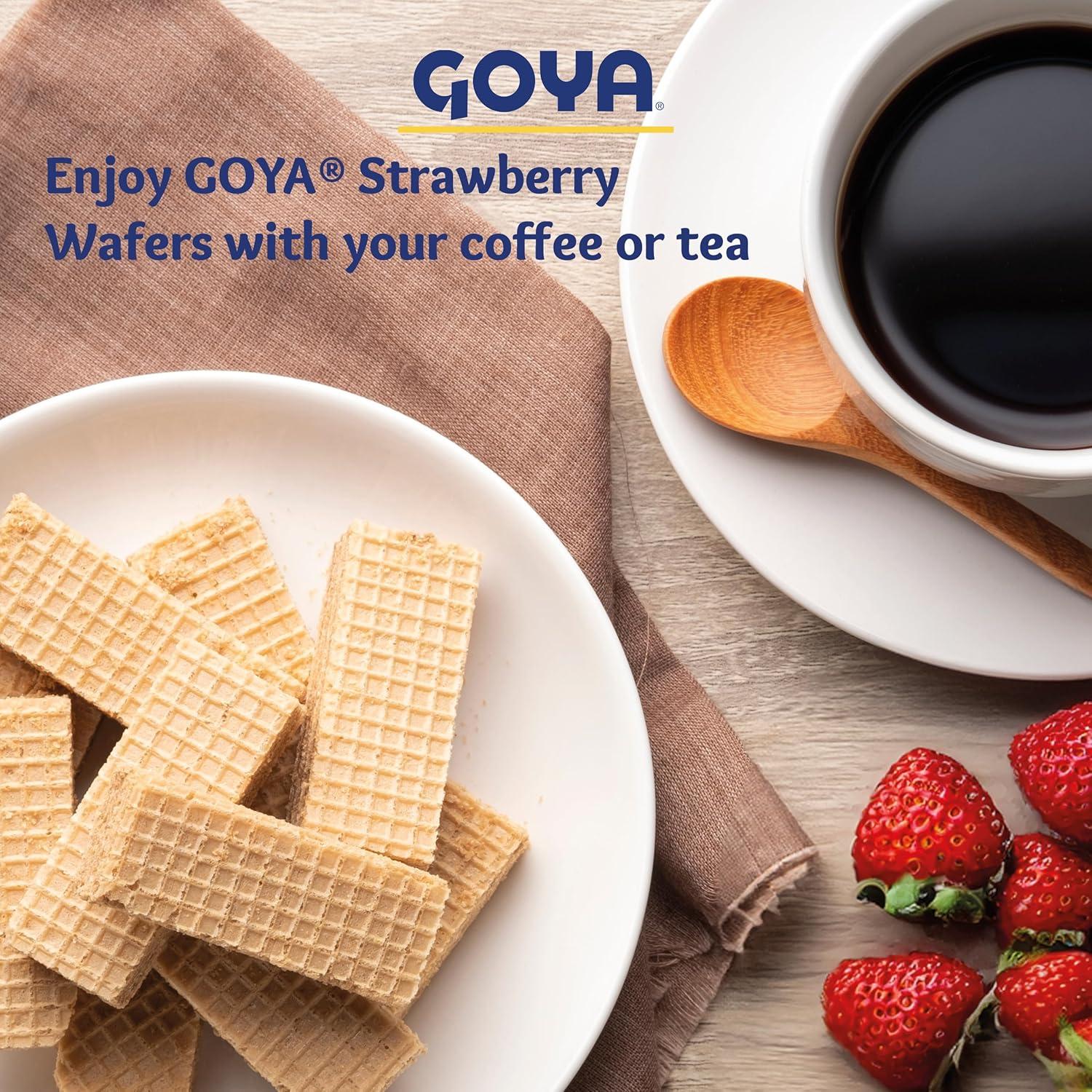 image:imageStrawberry Wafer Cookies by Goya Light and Crisp Wafer Cookies Sweet Snacks for School and Work Lunch Box Treats Baked Goods 494 oz