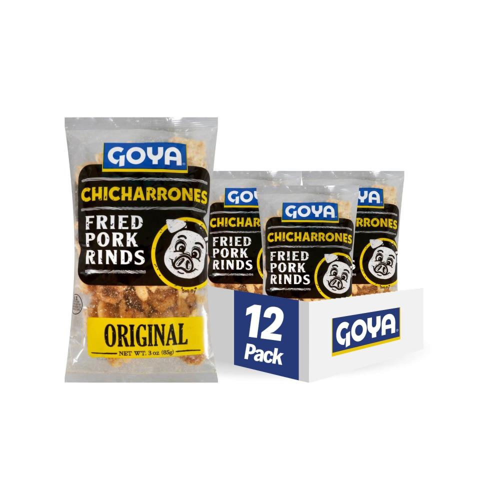 image:imageGoya Foods Chicharrones Fried Pork Rinds 3 Ounce Pack of 12