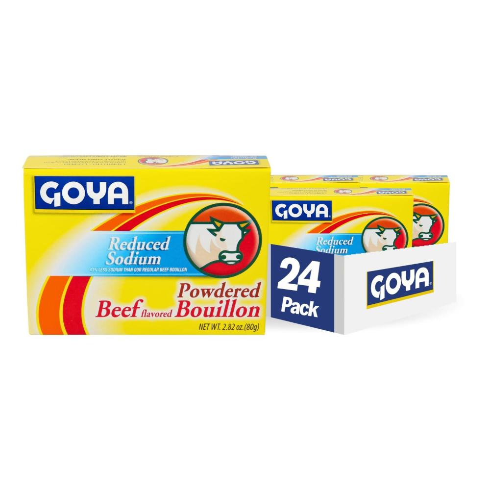 image:imageGoya Foods Chicken Bouillon Reduced Sodium 282 Ounce Pack of 24Beef