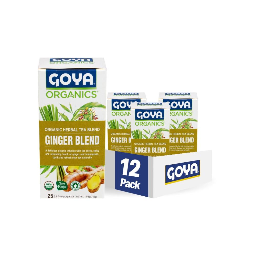 image:imageGoya Organic Herbal Mediterranean Tea Blend 25 Bags Pack of 12Ginger