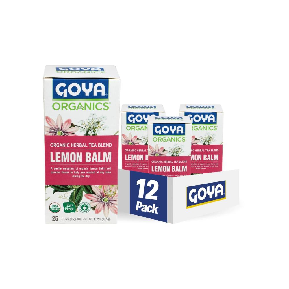 image:imageGoya Organic Herbal Mediterranean Tea Blend 25 Bags Pack of 12Lemon