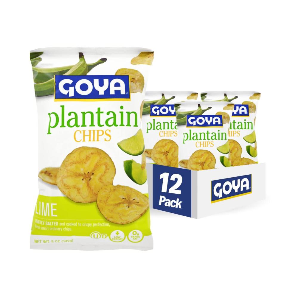image:imageGoya Plantain Chips Hot amp Spicy 5 Ounce Pack of 12 Seasoned with a Kick Great for dipping in Salsas and GuacamoleLime
