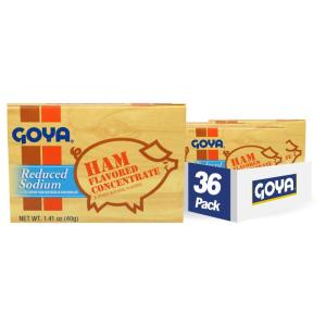 image:imageGoya Foods Ham Flavored Concentrate Reduced Sodium 141 Ounce Pack of 36Ham
