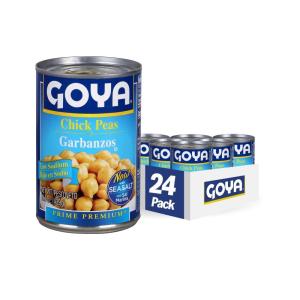 image:imageGoya Foods Low Sodium Chick Peas Garbanzo Beans 155 Ounce Pack of 24155 ounce Pack of 24